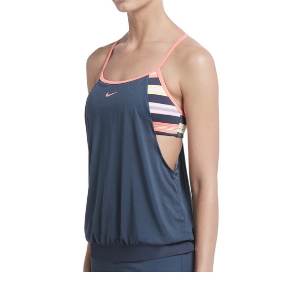 Nike Sport 2 in 1 Tankini Top 🆕 - Picture 2 of 7